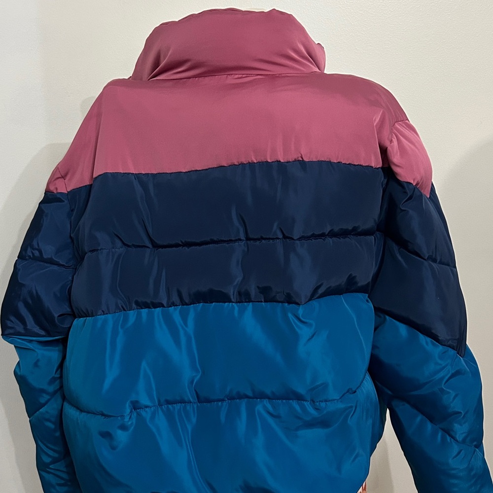 Sundance retro color block Greer mountain puffer jacket zipper pockets size XL - Picture 5 of 9